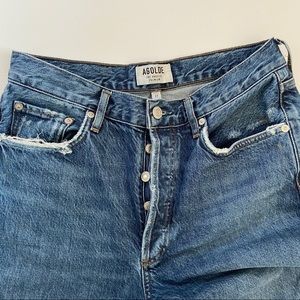 Agolde Jeans | Agolde Riley Crop Raw Hem Jeans Disguise Sz 27 | Poshmark
